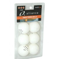 Alliance Table Tennis 3 Star Balls - 6 Pack